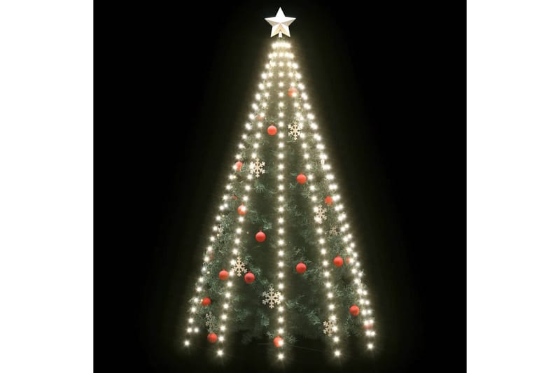 Ljusnät för julgran 300 lysdioder kallvit 300 cm - Vit - Julbelysning - Julgransbelysning