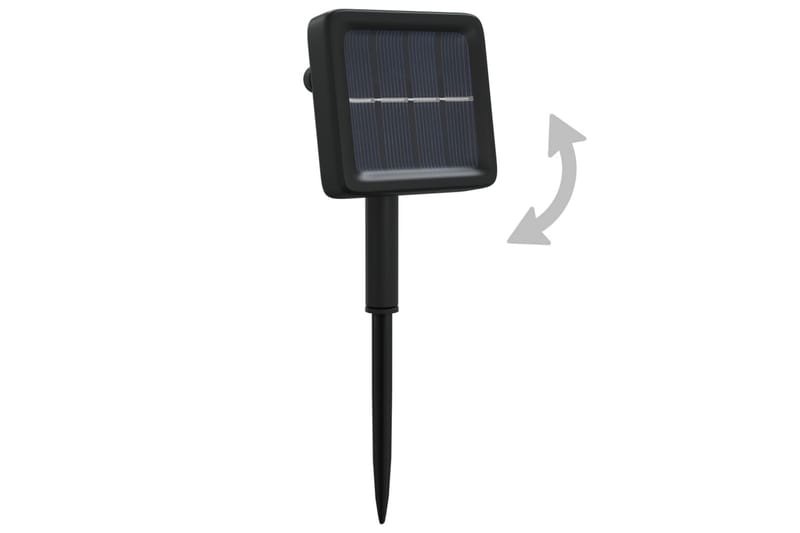 Soldriven ljusslinga 2 st 2x200 lysdioder flerfärgad inne/ut - Flerfärgad - Belysning - Julbelysning
