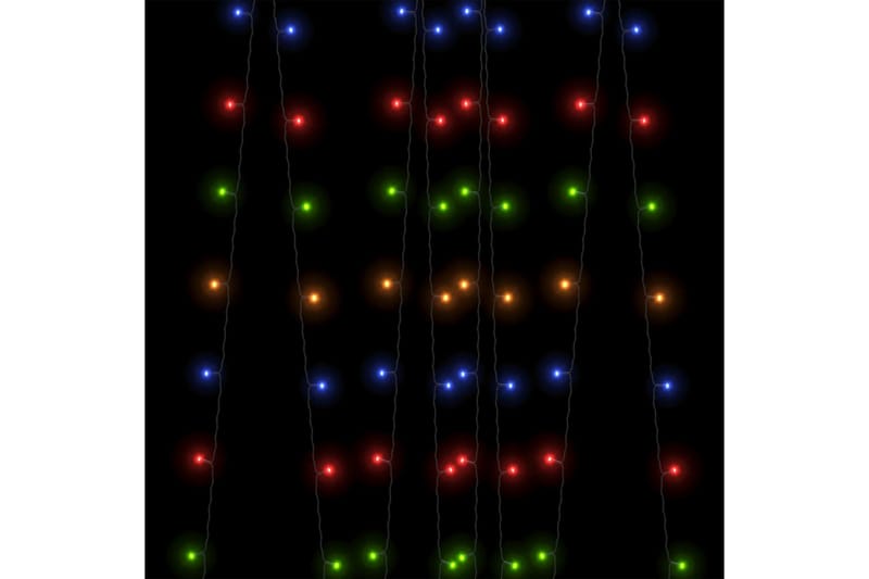 Soldriven ljusslinga 2 st 2x200 lysdioder flerfärgad inne/ut - Flerfärgad - Julbelysning - Ljusslinga - Balkongbelysning