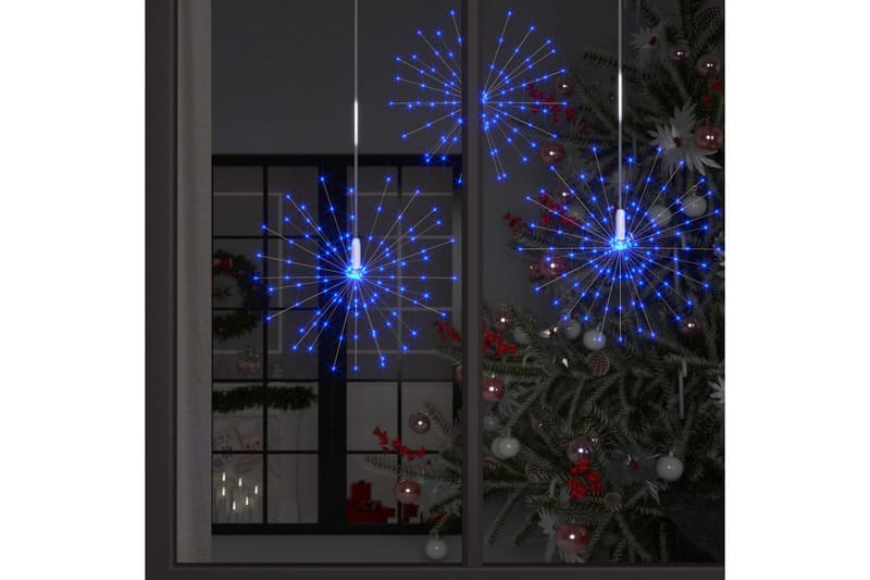 Utomhusbelysning fyrverkerier 10 st blå 20cm 1400 lysdioder - Blå - Julbelysning - Julbelysning utomhus