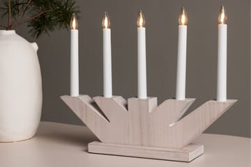 Verbier Adventsljusstake  41 cm - Vit - Belysning - Julbelysning