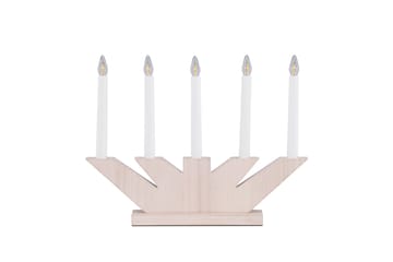 Verbier Adventsljusstake  41 cm - Vit - Belysning - Julbelysning