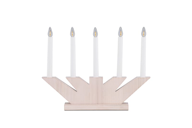 Verbier Adventsljusstake  41 cm - Vit - Belysning - Julbelysning