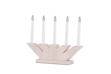 Verbier Adventsljusstake  41 cm - Vit - Belysning - Julbelysning
