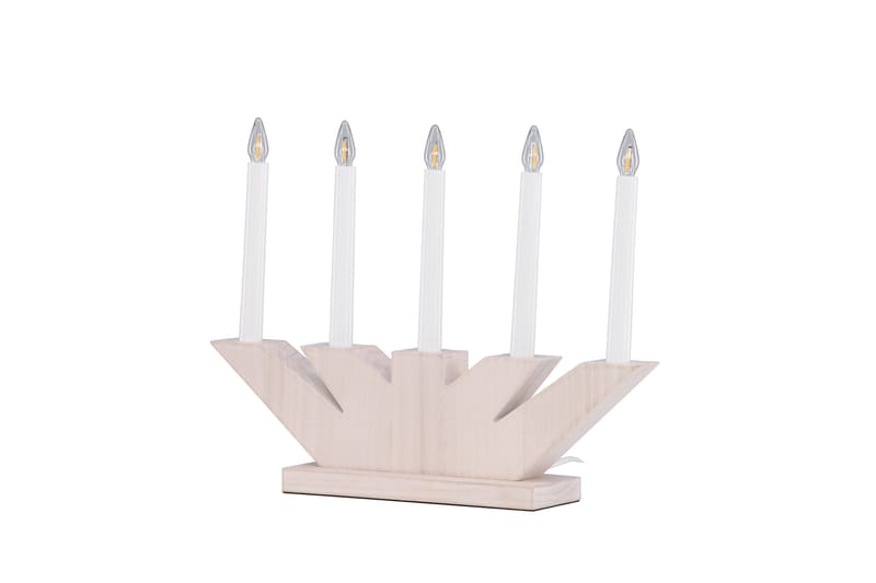 Verbier Adventsljusstake  41 cm - Vit - Belysning - Julbelysning