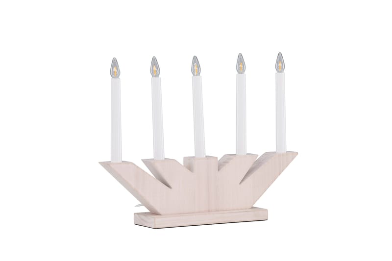 Verbier Adventsljusstake  41 cm - Vit - Belysning - Julbelysning