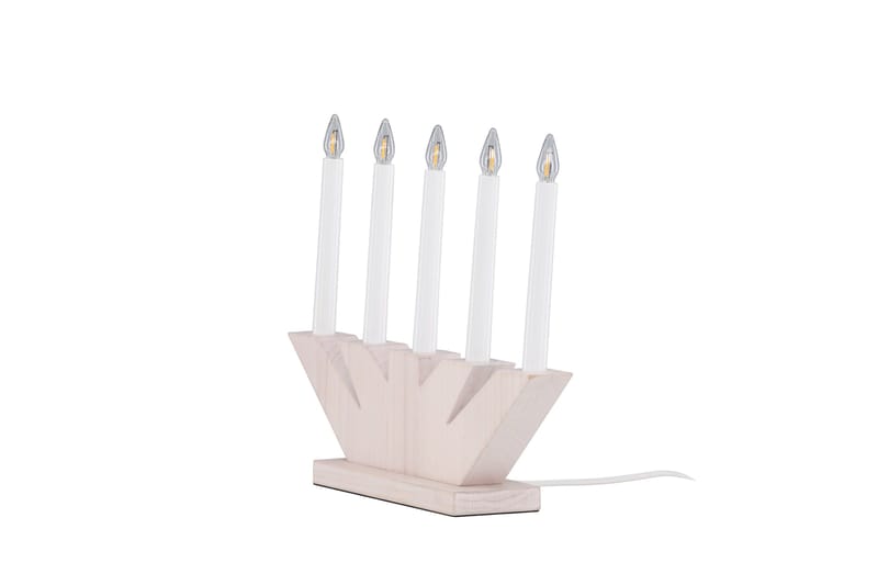 Verbier Adventsljusstake  41 cm - Vit - Belysning - Julbelysning