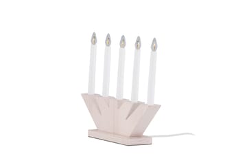 Verbier Adventsljusstake  41 cm - Vit - Belysning - Julbelysning