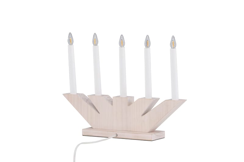 Verbier Adventsljusstake  41 cm - Vit - Belysning - Julbelysning