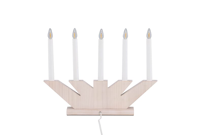 Verbier Adventsljusstake  41 cm - Vit - Belysning - Julbelysning
