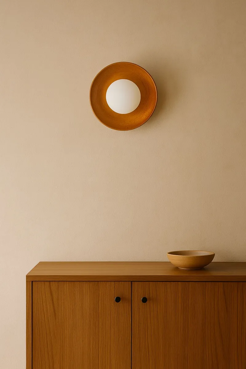 Beylin Vägglampa 24 cm Rund - Ek Vit - Belysning - Inomhusbelysning & lampor - Vägglampor & väggbelysning