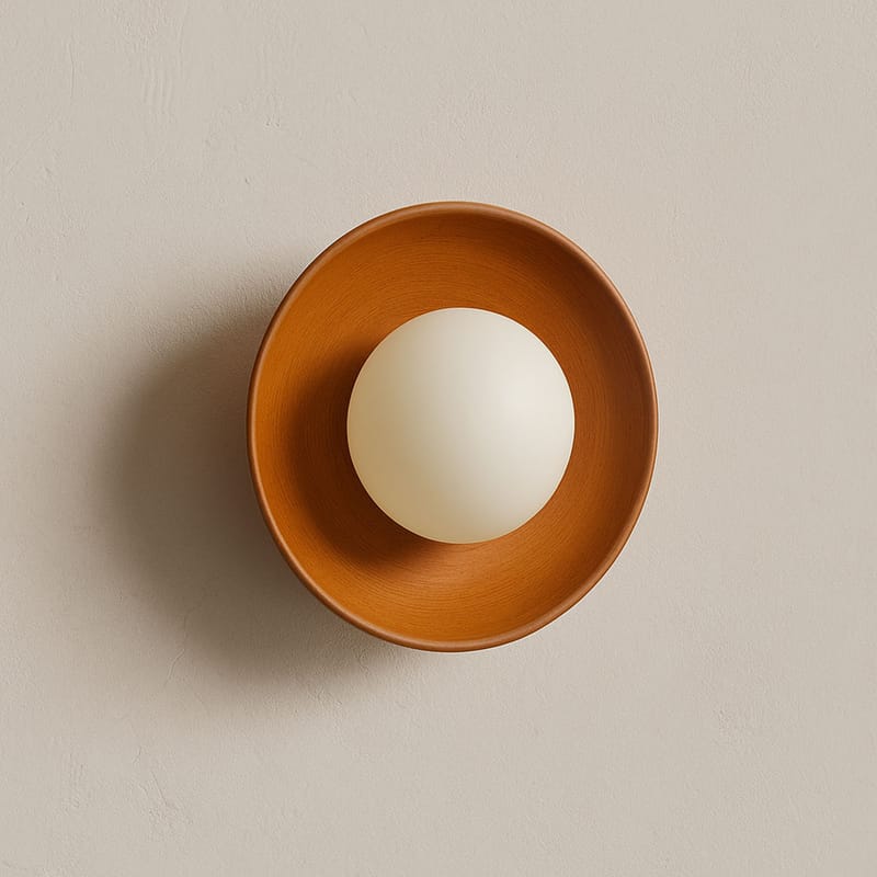 Beylin Vägglampa 24 cm Rund - Ek Vit - Belysning - Inomhusbelysning & lampor - Vägglampor & väggbelysning