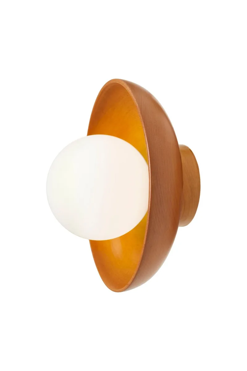 Beylin Vägglampa 24 cm Rund - Ek Vit - Belysning - Inomhusbelysning & lampor - Vägglampor & väggbelysning