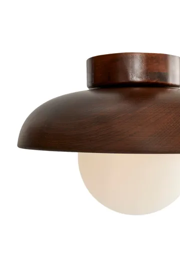 Beylin Vägglampa 24 cm Rund - Valnöt Vit - Belysning - Inomhusbelysning & lampor - Vägglampor & väggbelysning