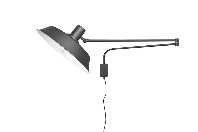 BOLDER Vägglampa E27 mattsvart - Matt svart - Belysning - Inomhusbelysning & lampor - Vägglampor & väggbelysning