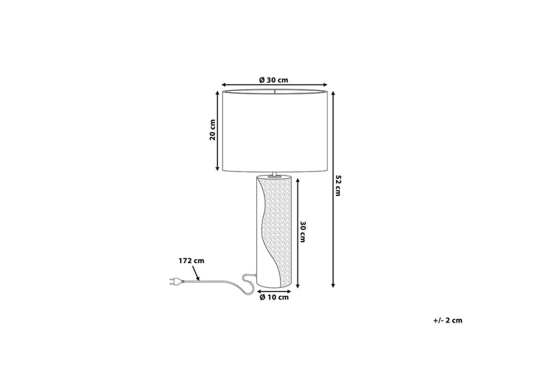 Aiken Bordslampa 30 cm - Vit - Belysning - Inomhusbelysning & lampor - Bordslampor & bordsbelysning