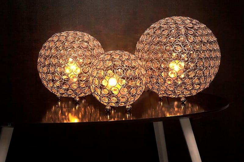 BLING Bordslampa Krom - Bordslampor & bordsbelysning - Sängbordslampa - Fönsterlampa på fot - Sovrumslampa