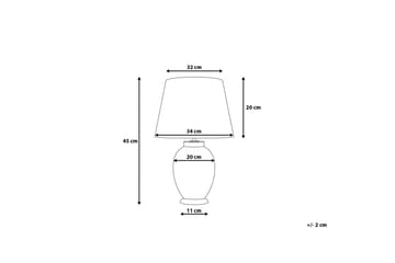 Brenta Bordslampa 34 cm - Blå - Belysning - Inomhusbelysning & lampor - Bordslampor & bordsbelysning