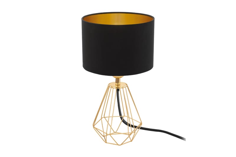 CARLTON Bordslampa 17 Rund Mässing/Svart - Eglo - Bordslampor & bordsbelysning - Sängbordslampa - Fönsterlampa på fot - Sovrumslampa