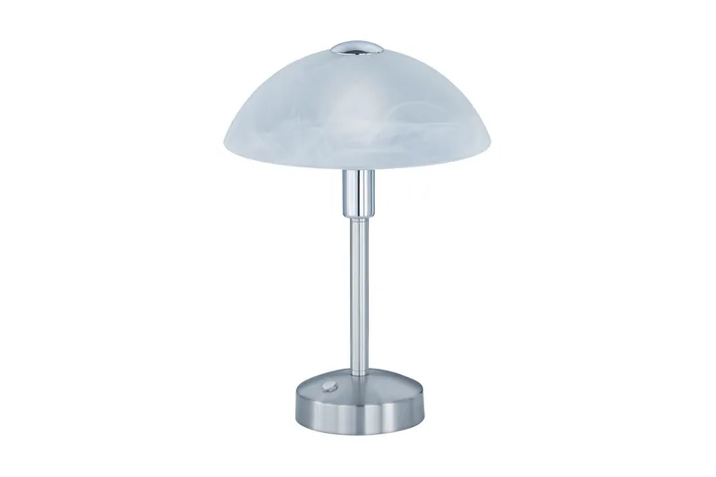 Donna LED Bordslampa borstad stål, Borstad stål/Vit