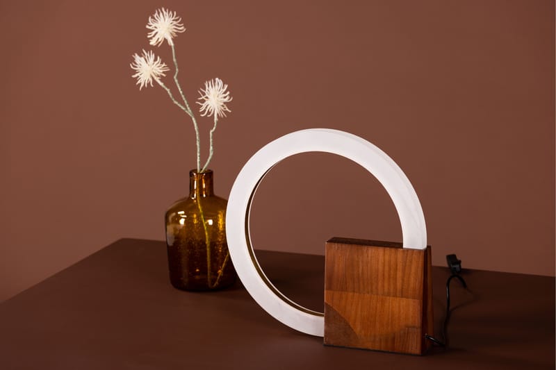 Dowlat Bordslampa 30 cm Brun - Sängbordslampa - Sovrumslampa - Fönsterlampa på fot - Bordslampor & bordsbelysning