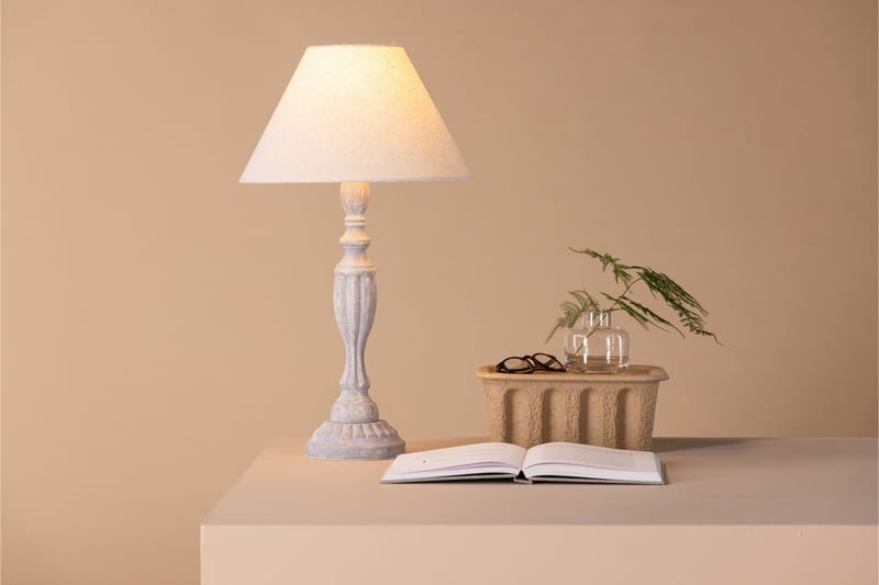 Dube Bordslampa 62 cm Beige - Sängbordslampa - Sovrumslampa - Fönsterlampa på fot - Bordslampor & bordsbelysning