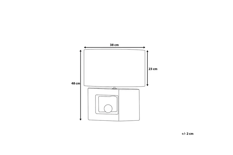 Duero Bordslampa 38 cm - Grå - Belysning - Inomhusbelysning & lampor - Bordslampor & bordsbelysning