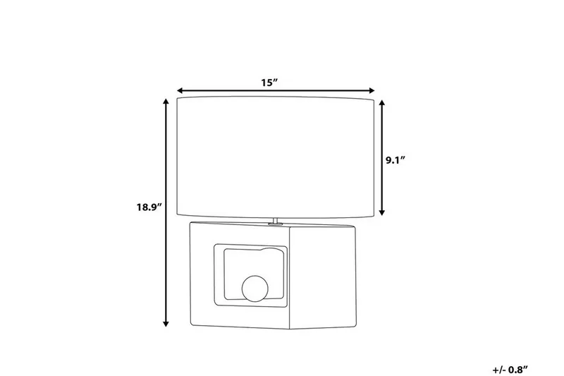 Duero Bordslampa 38 cm - Grå - Belysning - Inomhusbelysning & lampor - Bordslampor & bordsbelysning