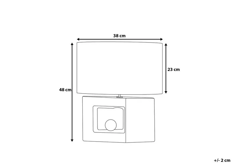 Duero Bordslampa 38 cm - Grå - Belysning - Inomhusbelysning & lampor - Bordslampor & bordsbelysning