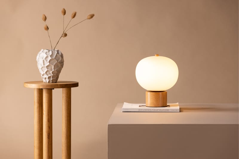 Dular Bordslampa 30 cm Ljusgrå - Sängbordslampa - Sovrumslampa - Fönsterlampa på fot - Bordslampor & bordsbelysning