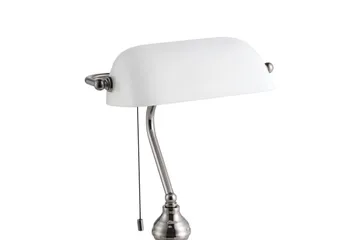Bordslampa Eglo Banker Nickel Vit - Vit - Belysning - Inomhusbelysning & lampor - Skrivbordslampa