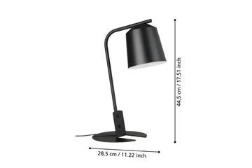 Bordslampa Eglo Oneda - Svart/Vit - Belysning - Inomhusbelysning & lampor - Skrivbordslampa