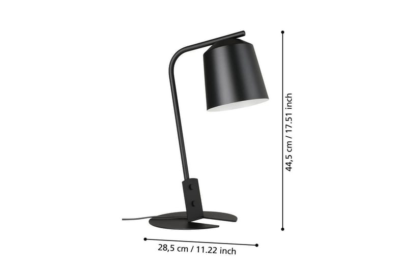 Bordslampa Eglo Oneda - Svart/Vit - Belysning - Inomhusbelysning & lampor - Skrivbordslampa
