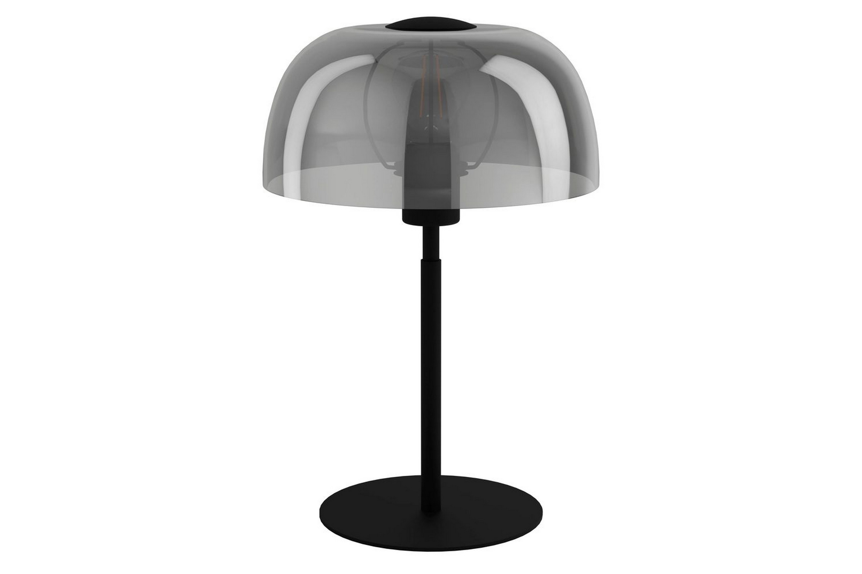 bordslampa eglo solo 2 svart-transparent - svart