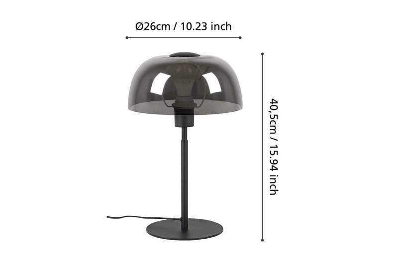 Bordslampa Eglo Solo 2 Svart Vit - Svart/Vit - Belysning - Inomhusbelysning & lampor - Sänglampa - Sängbordslampa