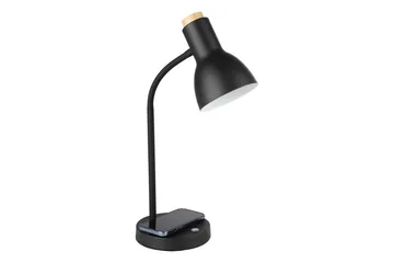 Bordslampa Eglo Veradal-Qi med Touch - Svart/Brun - Belysning - Inomhusbelysning & lampor - Skrivbordslampa