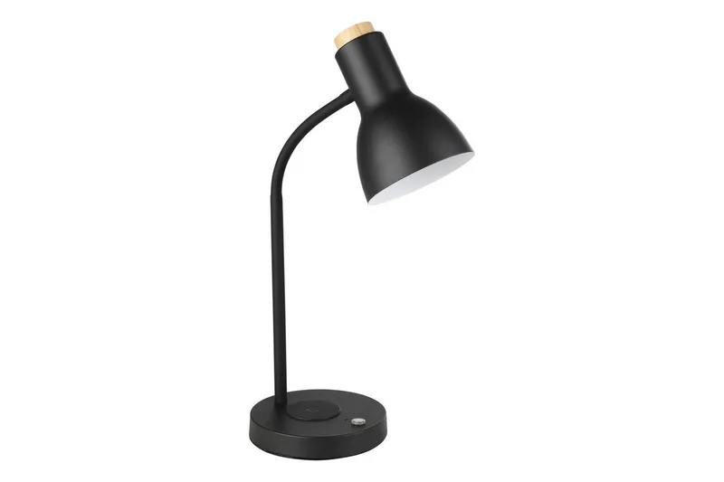 Bordslampa Eglo Veradal-Qi med Touch, Svart/Brun