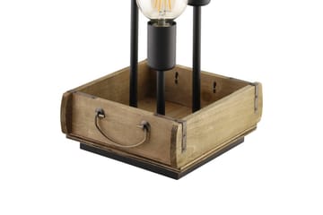 Bordslampa Eglo Wootton - Brun/Svart - Belysning - Inomhusbelysning & lampor - Sänglampa - Sängbordslampa