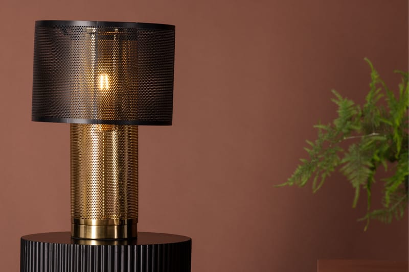 Fharman Bordslampa 39 cm Svart - Sängbordslampa - Sovrumslampa - Fönsterlampa på fot - Bordslampor & bordsbelysning