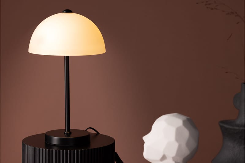 Fija Bordslampa 42 cm Vit - Sängbordslampa - Sovrumslampa - Fönsterlampa på fot - Bordslampor & bordsbelysning
