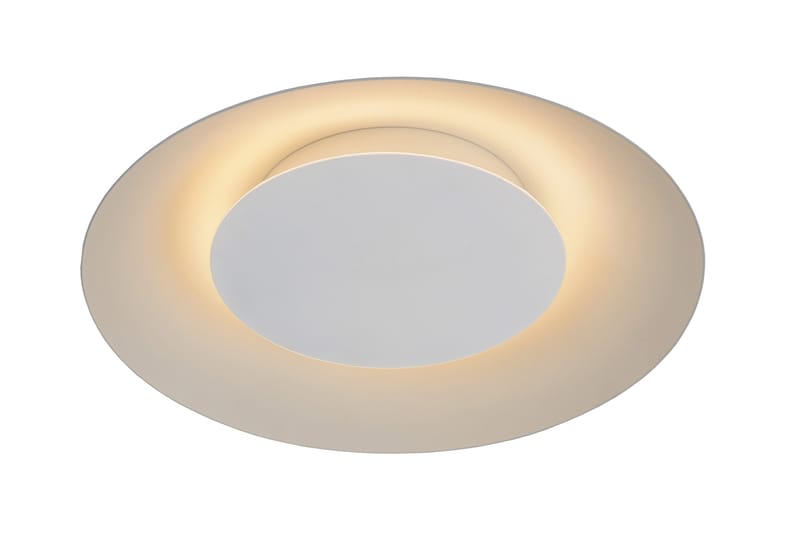 FOSKAL Bordslampa LED 35 cm Rund Vit - Lucide - Sovrumslampa - Sängbordslampa - Bordslampor & bordsbelysning - Fönsterlampa på fot