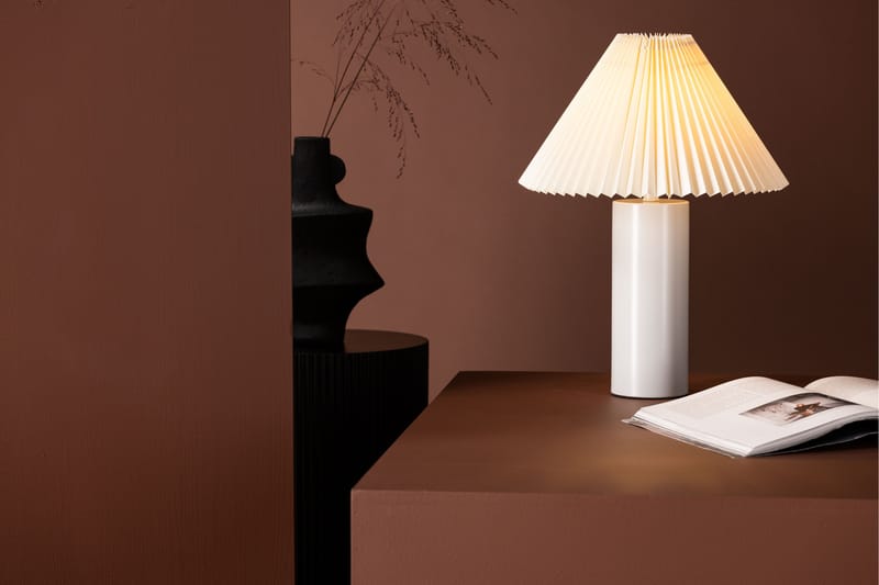 Halki Bordslampa 45 cm Ljusgrå - Sängbordslampa - Sovrumslampa - Fönsterlampa på fot - Bordslampor & bordsbelysning