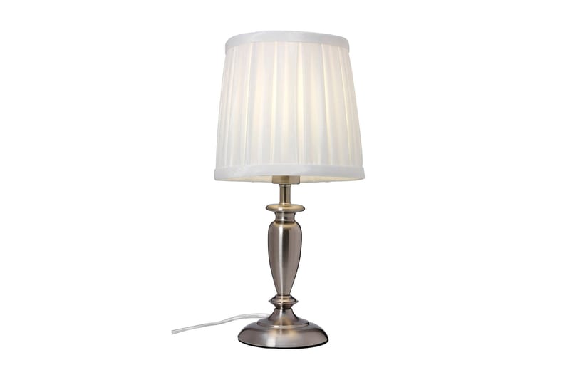 INES Bordslampa Krom/Vit - Bordslampor & bordsbelysning - Sovrumslampa