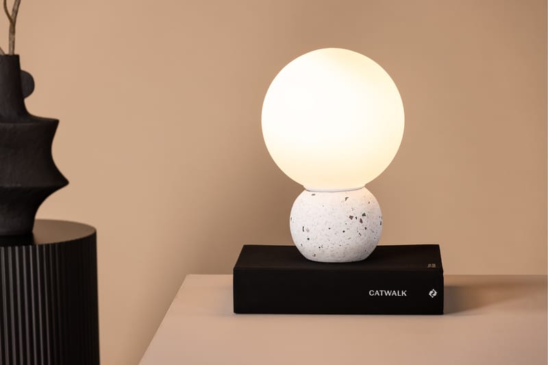 Kamna Bordslampa 29 cm Vit - Sängbordslampa - Sovrumslampa - Fönsterlampa på fot - Bordslampor & bordsbelysning