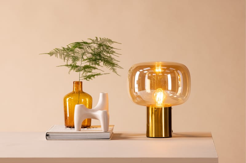 Kento Bordslampa 28 cm Guld - Sängbordslampa - Sovrumslampa - Fönsterlampa på fot - Bordslampor & bordsbelysning