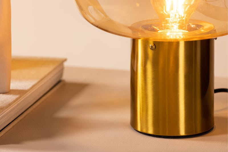 Kento Bordslampa 28 cm Guld - Sängbordslampa - Sovrumslampa - Fönsterlampa på fot - Bordslampor & bordsbelysning