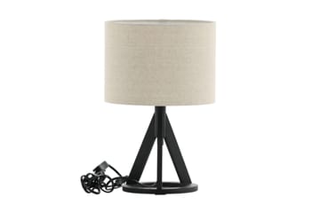 KONAIA Bordslampa Linne/Beige/Svart