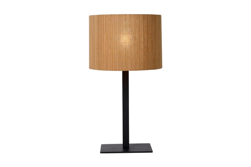 MAGIUS Bordslampa Rund Trä - Lucide - Bordslampor & bordsbelysning - Sängbordslampa - Fönsterlampa på fot - Sovrumslampa