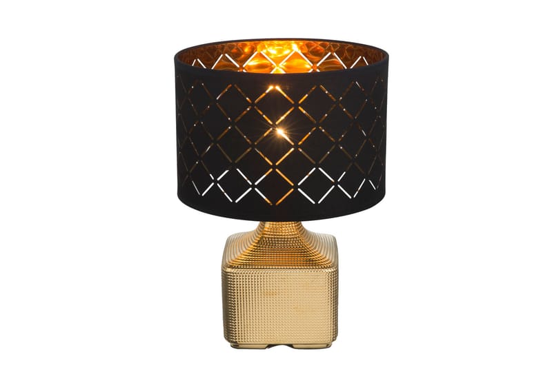 MIRAUEA Bordslampa Guld/Svart - Globo Lighting - Sängbordslampa - Sovrumslampa - Fönsterlampa på fot - Bordslampor & bordsbelysning