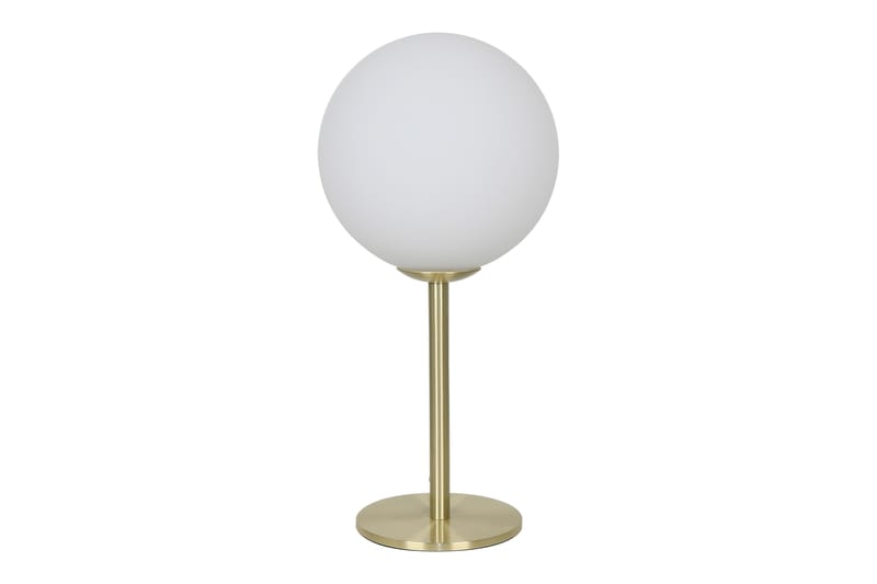 MOLEKYL bordlampa 1, matt mässing/vit - Aneta Lighting - Sovrumslampa - Fönsterlampa på fot - Sängbordslampa - Bordslampor & bordsbelysning